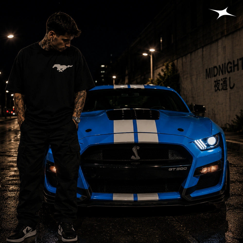 MIDNIGHT Camiseta Mustang Shelby GT 500