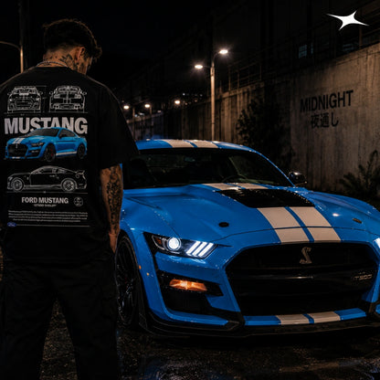 MIDNIGHT Camiseta Mustang Shelby GT 500