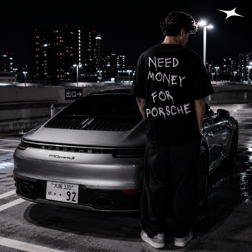 MIDNIGHT Camiseta Need Money For Porsche