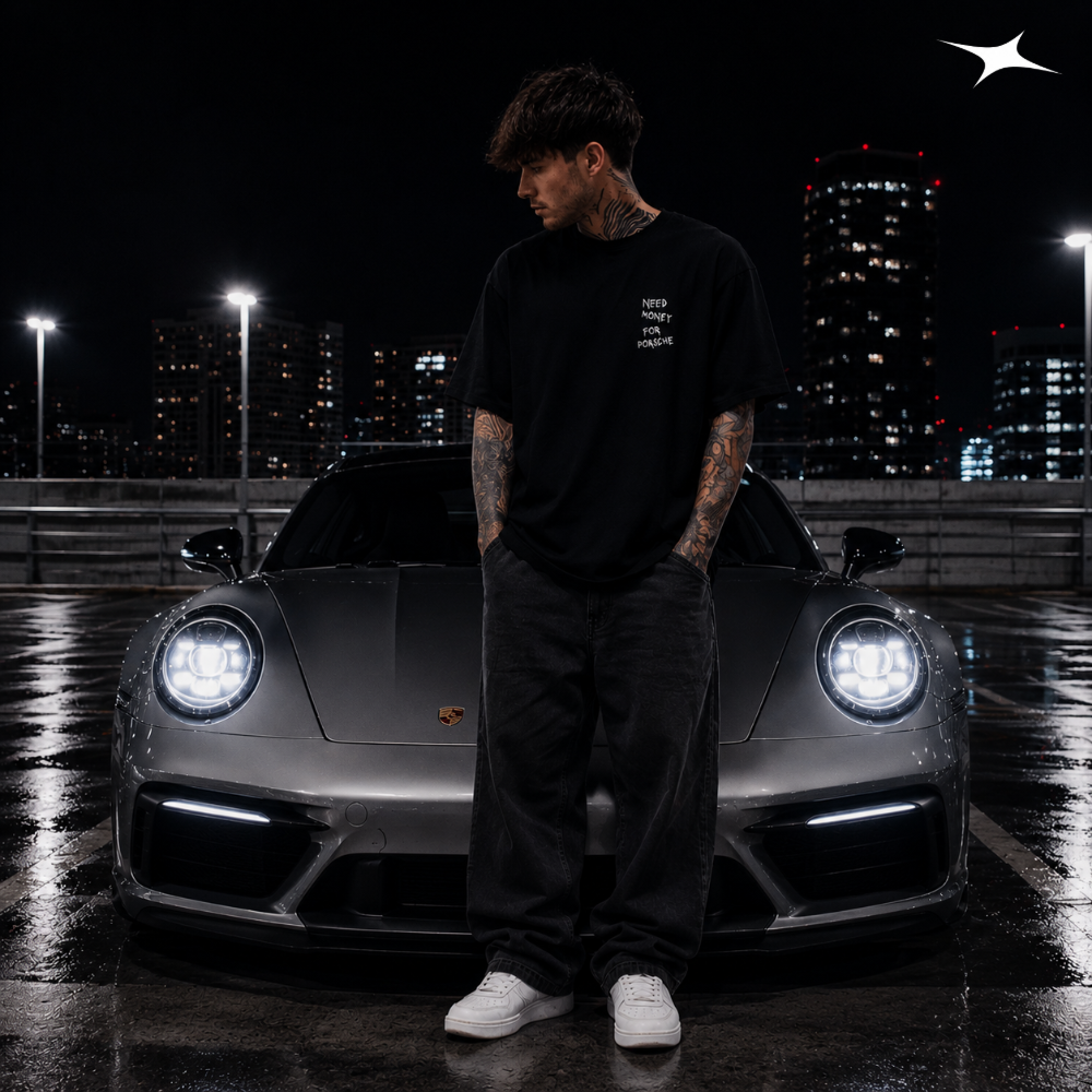 MIDNIGHT Camiseta Need Money For Porsche