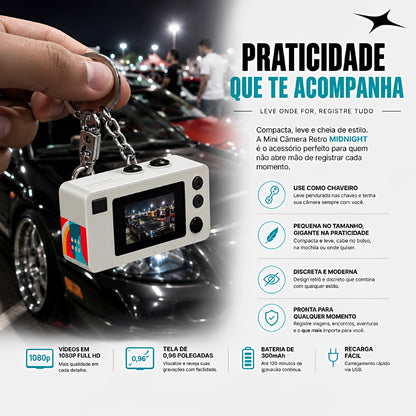 Mini Câmera Filmadora Recarregável da MIDNIGHT