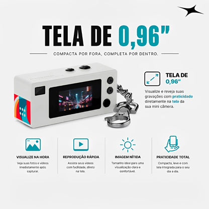 Mini Câmera Filmadora Recarregável da MIDNIGHT